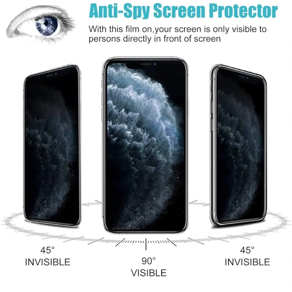 PEHAEL | NWT 2 Pack Privacy Screen Protector for iPhone 6.5” | Tempered Glass